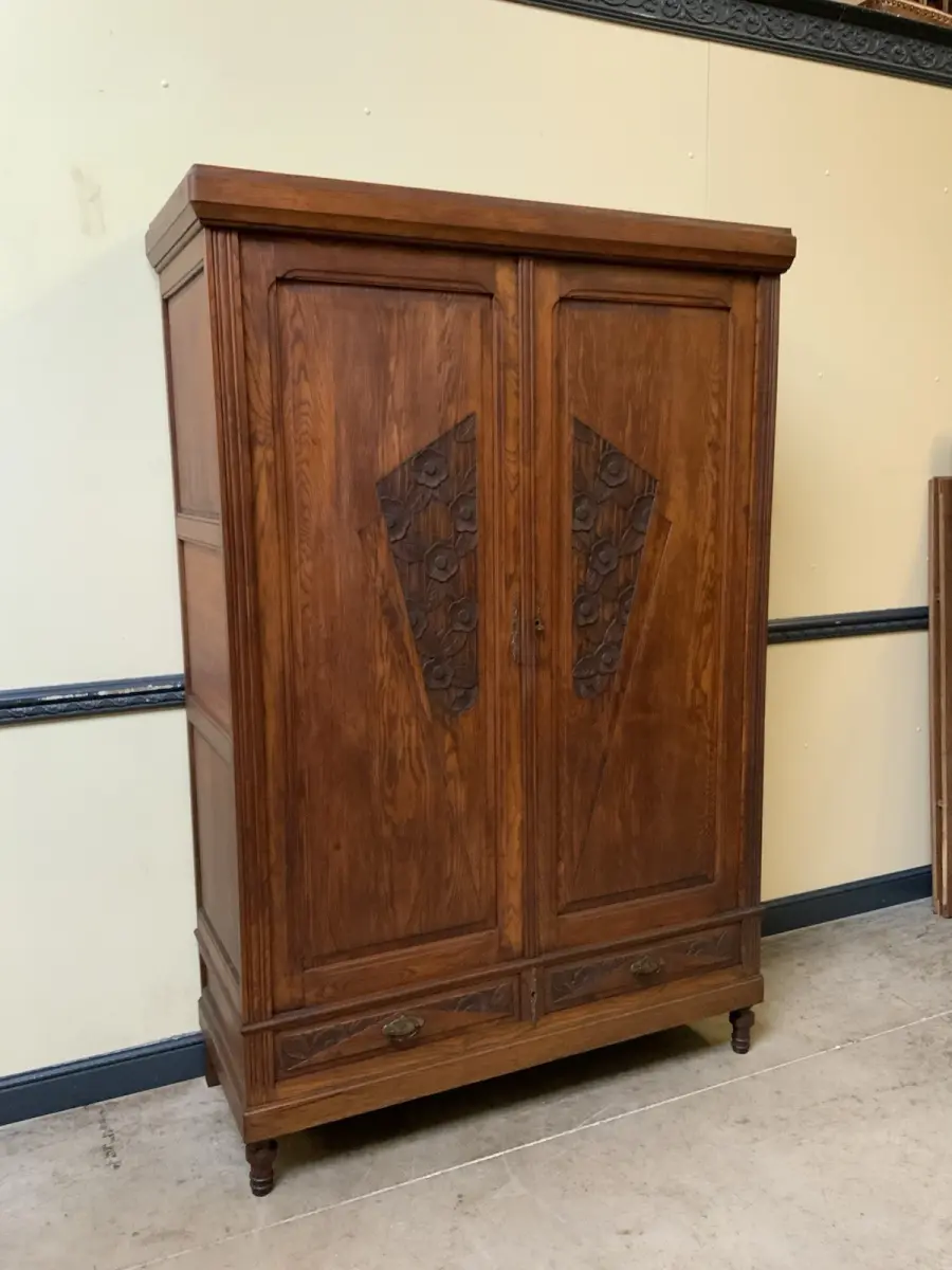 Antik - Kleiderschrank, Wäscheschrank - Art Deco -  Lieferung möglich! 3