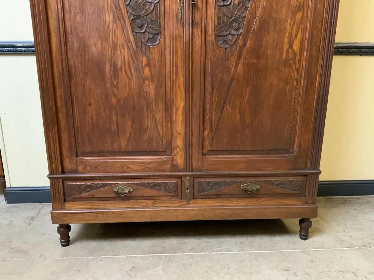 Antik - Kleiderschrank, Wäscheschrank - Art Deco -  Lieferung möglich! 8