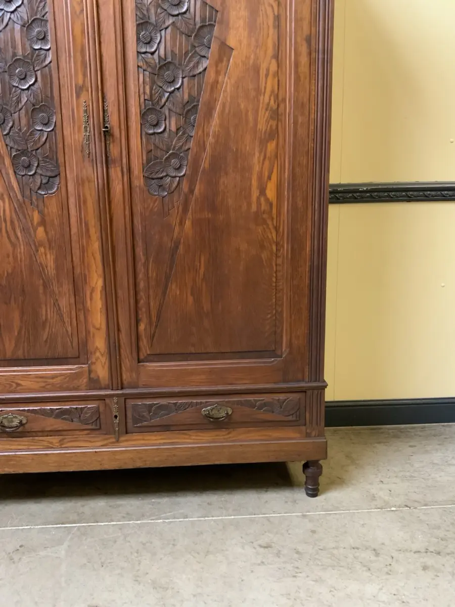 Antik - Kleiderschrank, Wäscheschrank - Art Deco -  Lieferung möglich! 9