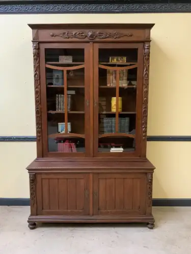 Antiker monumentaler Jugendstil Bücherschrank, Buffet,   - Lieferung möglich!