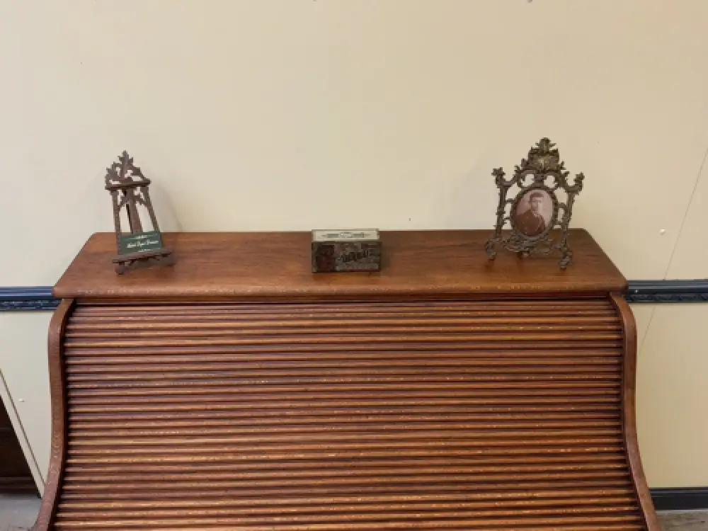 Antik - Imposanter Jugendstil Rolladen Schreibtisch - Lieferung möglich! 6