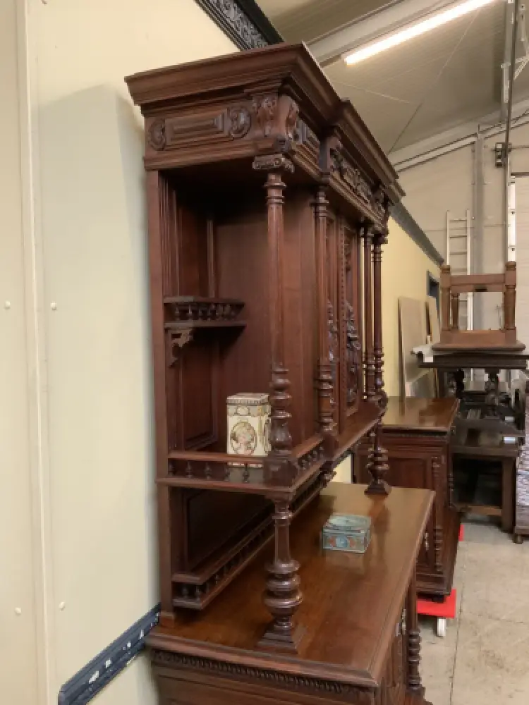 Sensationelles imposantes Neorenaissance Säulen Buffet,  Lieferung möglich! 6