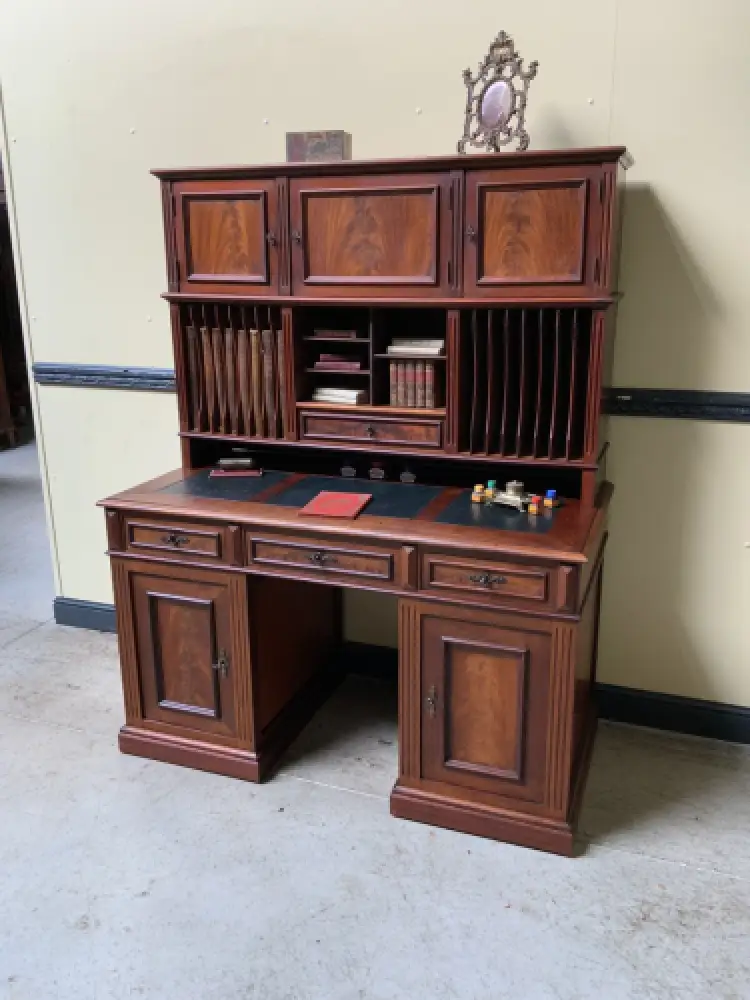Antiker traumhafter Gründerzeit nußbaum Schreibtisch,- Lieferung möglich! 1