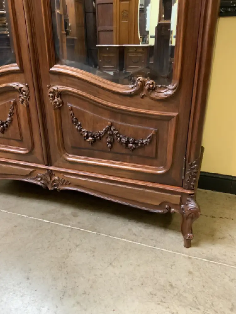 Antiker imposanter Jugendstil Kleiderschrank mit Wäschefach - Lieferung möglich! 12