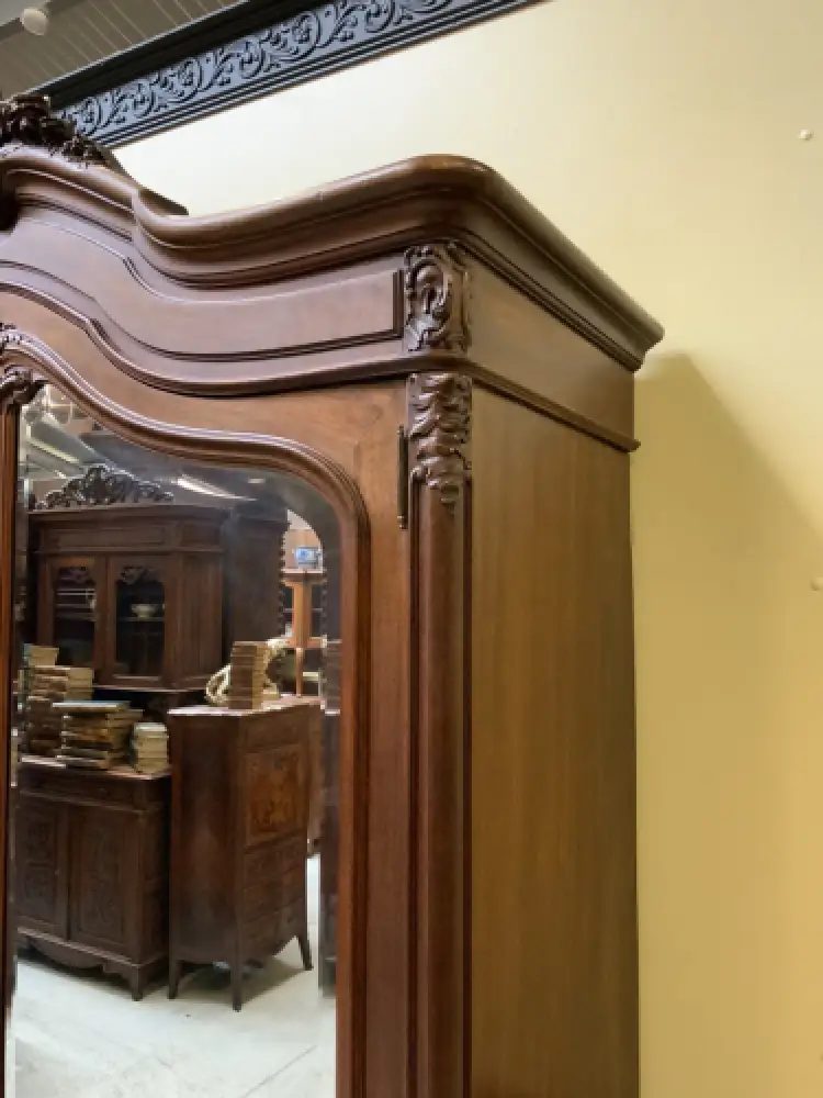 Antiker imposanter Jugendstil Kleiderschrank mit Wäschefach - Lieferung möglich! 15