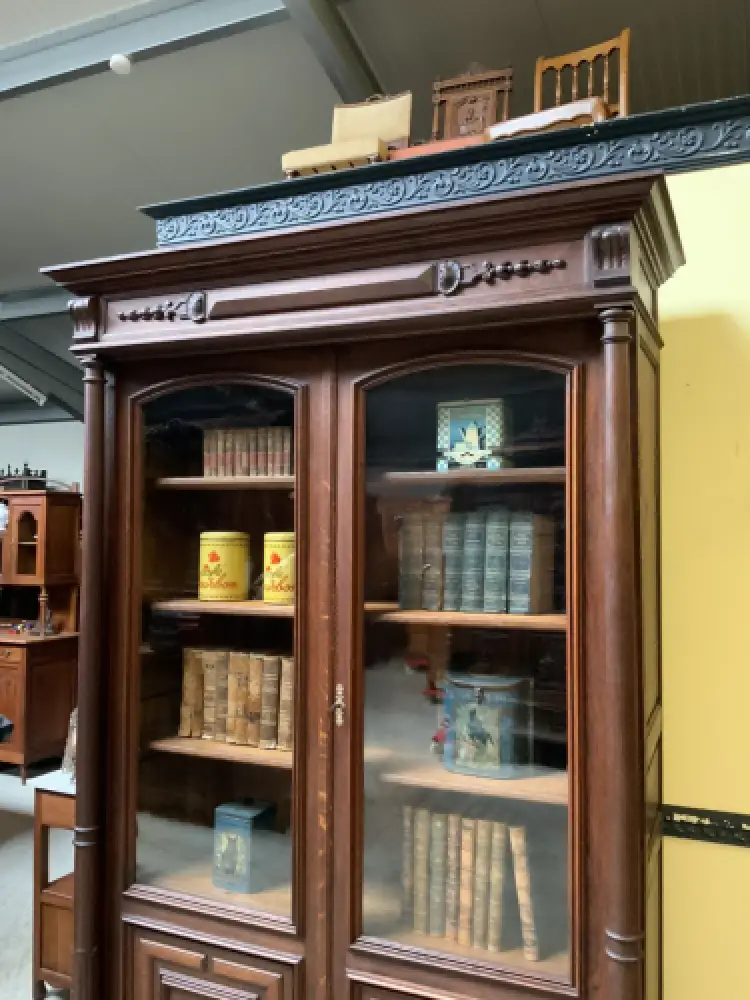 Antiker imposanter Gründerzeit Bücherschrank, Vitrine - Lieferung möglich! 11