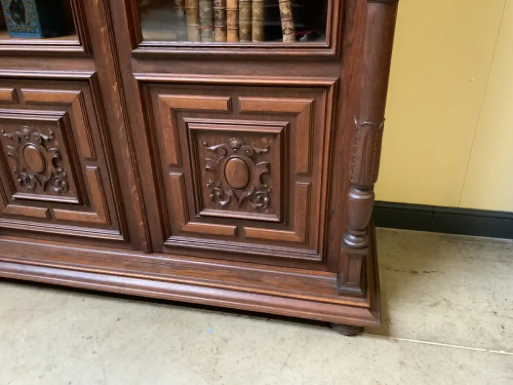 Antiker imposanter Gründerzeit Bücherschrank, Vitrine - Lieferung möglich! 13