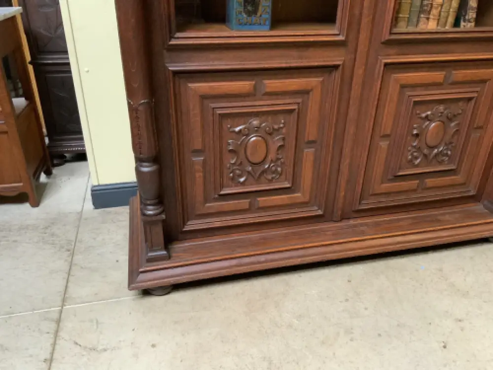 Antiker imposanter Gründerzeit Bücherschrank, Vitrine - Lieferung möglich! 14
