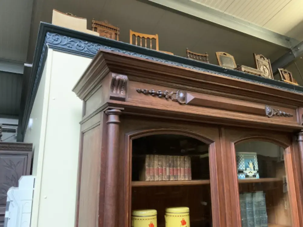 Antiker imposanter Gründerzeit Bücherschrank, Vitrine - Lieferung möglich! 15