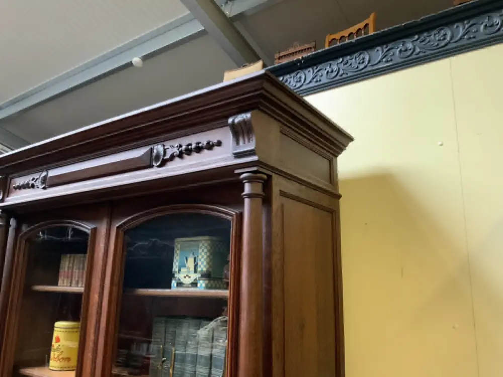 Antiker imposanter Gründerzeit Bücherschrank, Vitrine - Lieferung möglich! 16