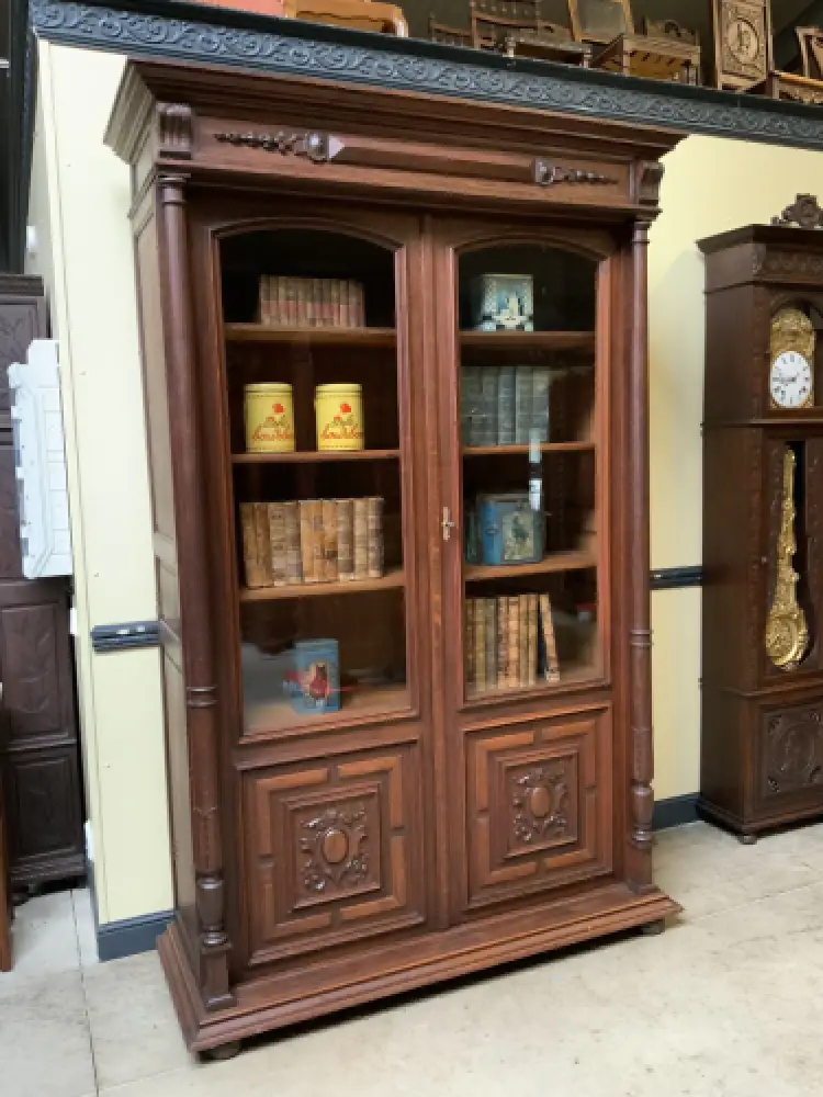 Antiker imposanter Gründerzeit Bücherschrank, Vitrine - Lieferung möglich! 2