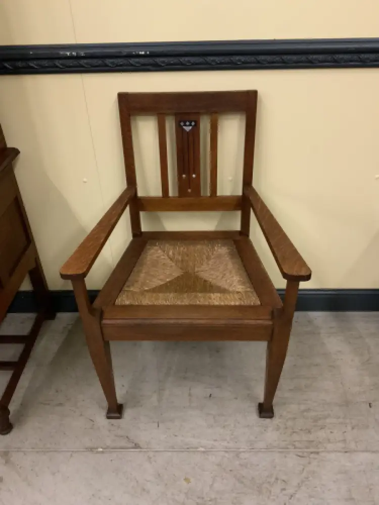 Antiker Jugendstil Schreibtisch, Buntglas, Art Nouveau -  Lieferung möglich! 1