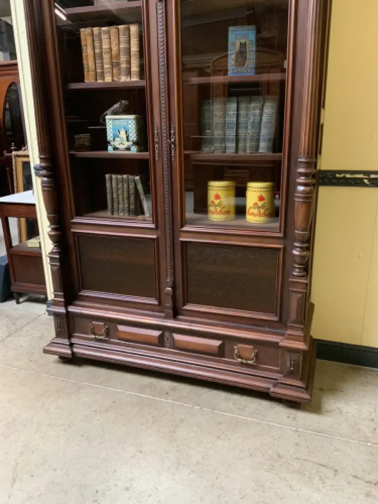 Antiker Jugendstil Geschirrschrank, Vitrine, Bücherschrank - Lieferung möglich! 7