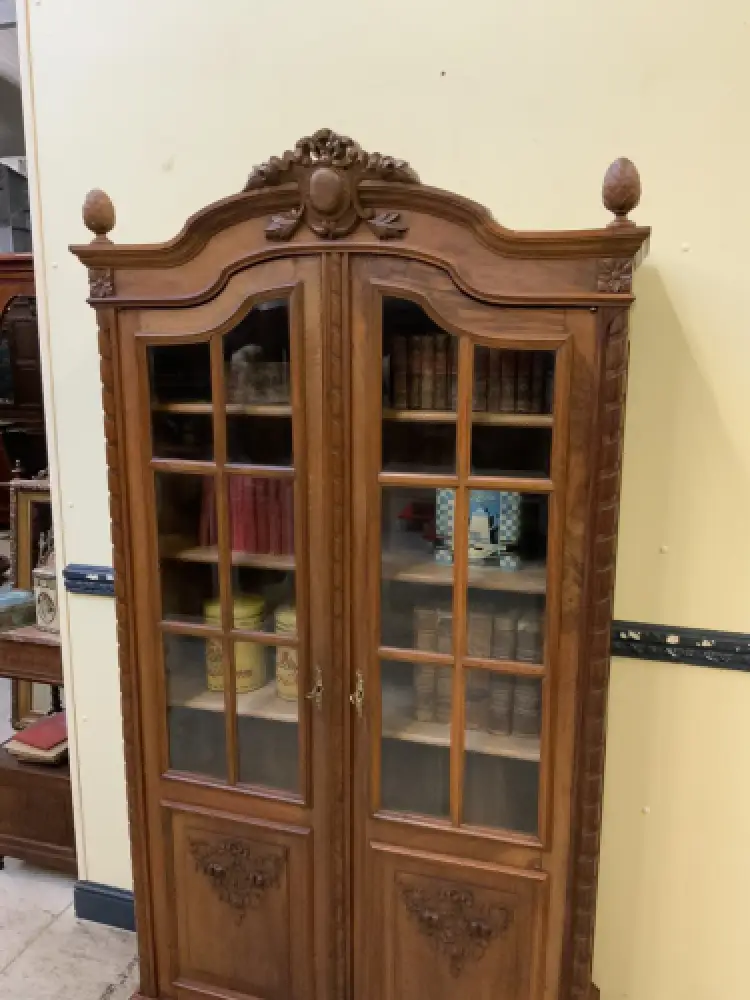 Antiker Jugendsti Bücherschrank, Vitrine - Traumhaft - Lieferung möglich! 11