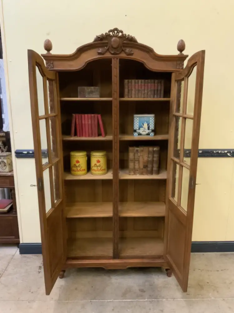 Antiker Jugendsti Bücherschrank, Vitrine - Traumhaft - Lieferung möglich! 17