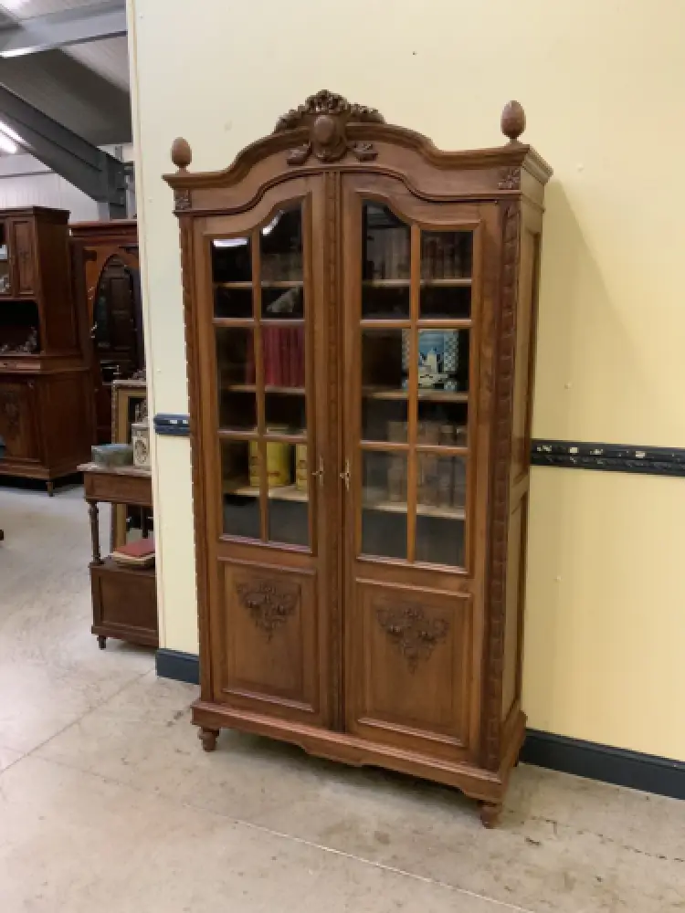 Antiker Jugendsti Bücherschrank, Vitrine - Traumhaft - Lieferung möglich! 3