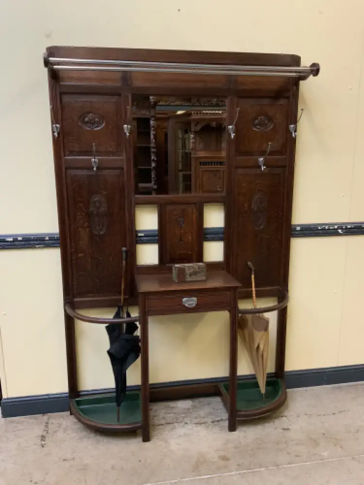 Antike Art Deco Garderobe mit  Schub - Traumhaft - Lieferung möglich! 1