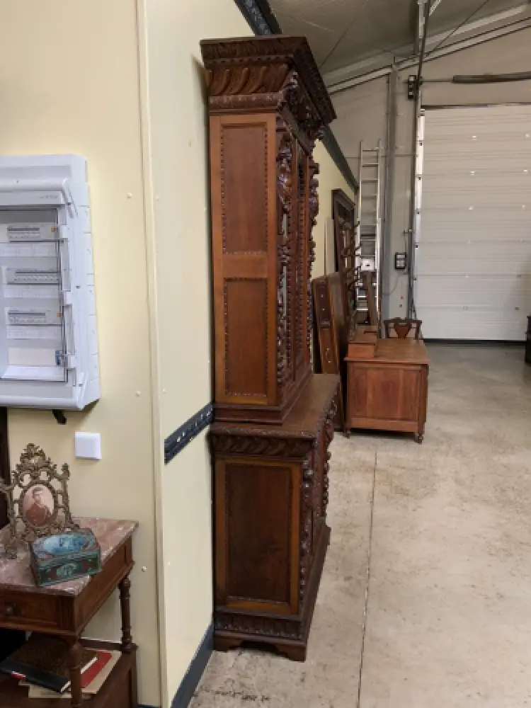 Antike Neorenaissance Vitrine, Bücherschrank  -  Lieferung möglich! 7