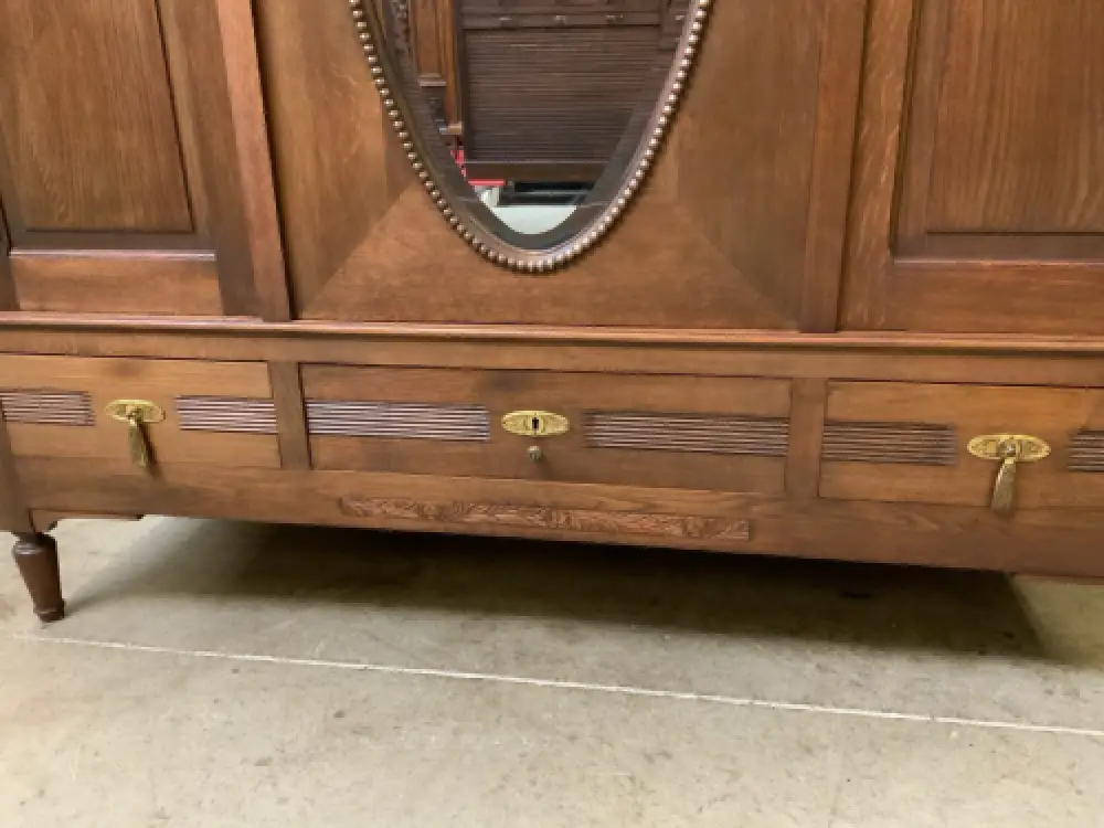 Antiker Jugendstil  Kleiderschrank, Garderobenschrank  - Lieferung möglich! 16