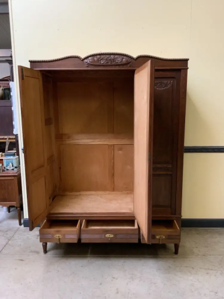 Antiker Jugendstil  Kleiderschrank, Garderobenschrank  - Lieferung möglich! 17