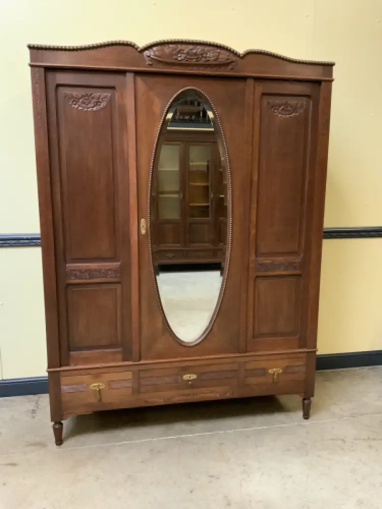 Antiker Jugendstil  Kleiderschrank, Garderobenschrank  - Lieferung möglich! 2