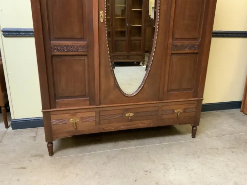 Antiker Jugendstil  Kleiderschrank, Garderobenschrank  - Lieferung möglich! 8