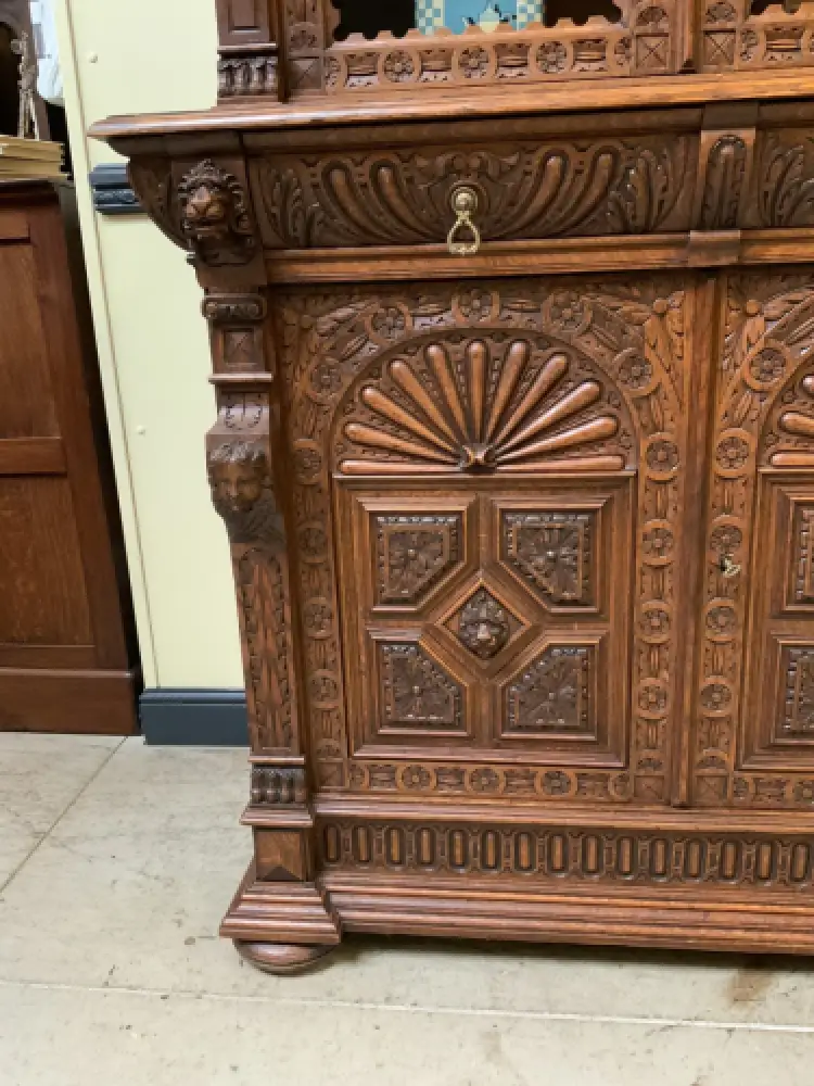 Antikes imposantes Neorenaissance  Aufsatz Buffet, Kredenz - Lieferung möglich! 10