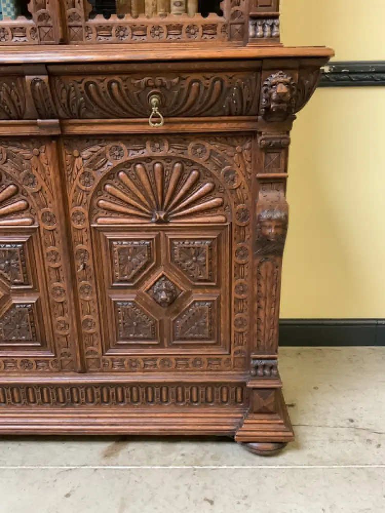 Antikes imposantes Neorenaissance  Aufsatz Buffet, Kredenz - Lieferung möglich! 9