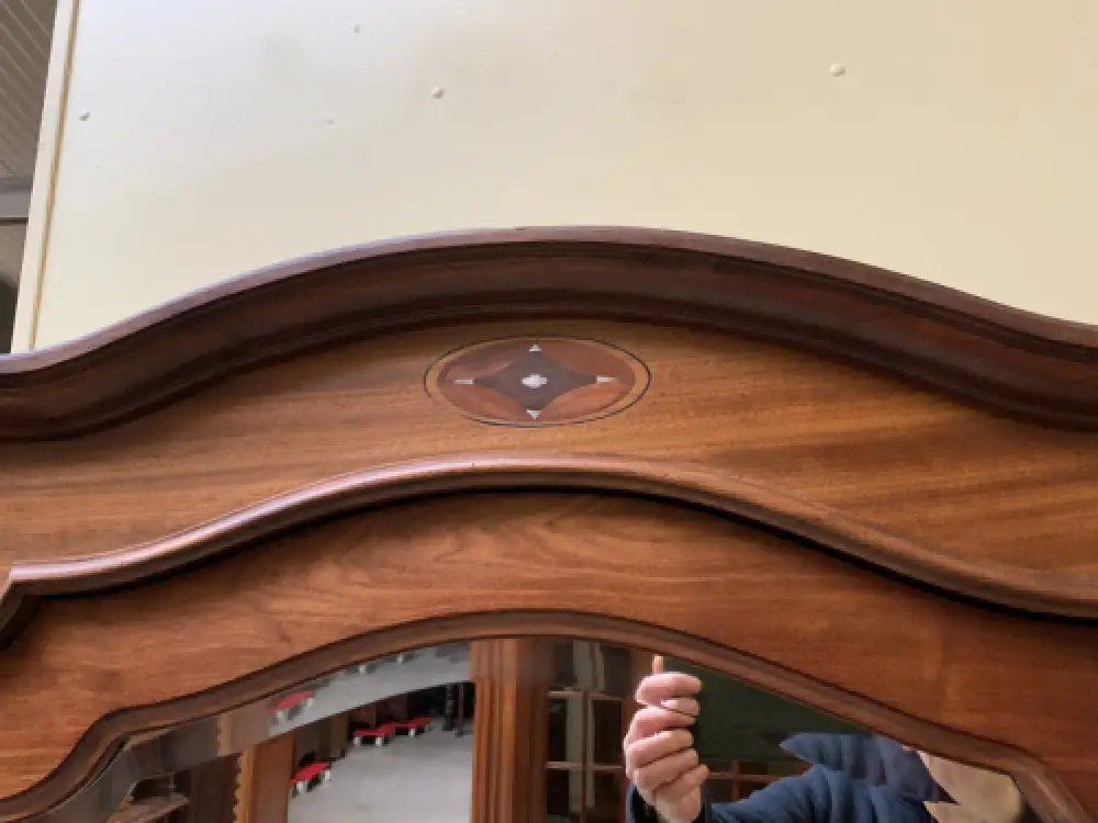 Antiker Jugendstil Wäscheschrank, Intarsien -   Lieferung möglich! 12