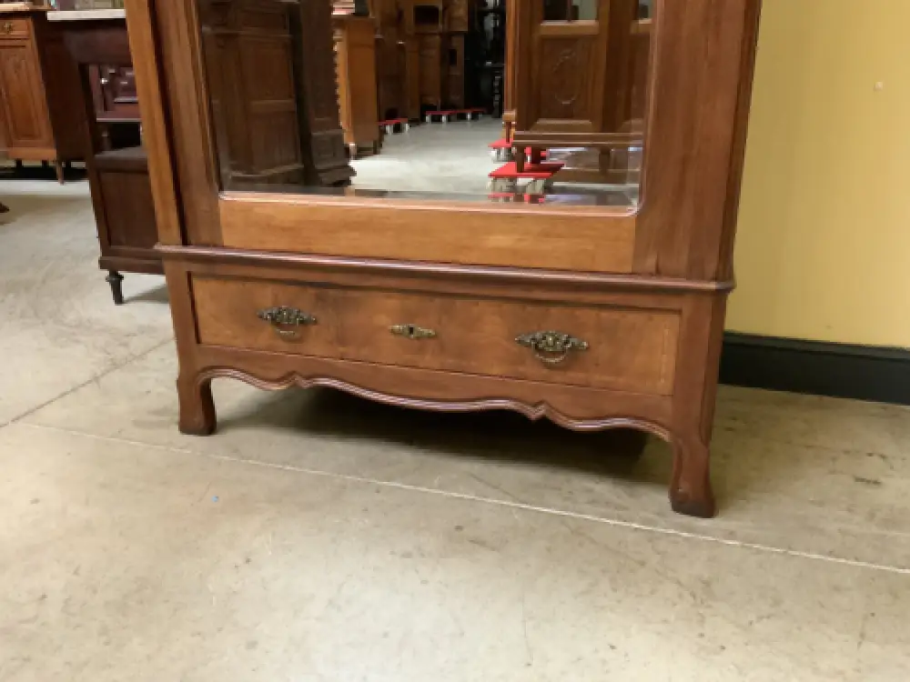 Antiker Jugendstil Wäscheschrank, Intarsien -   Lieferung möglich! 13