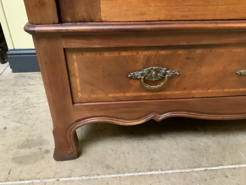 Antiker Jugendstil Wäscheschrank, Intarsien -   Lieferung möglich! 15