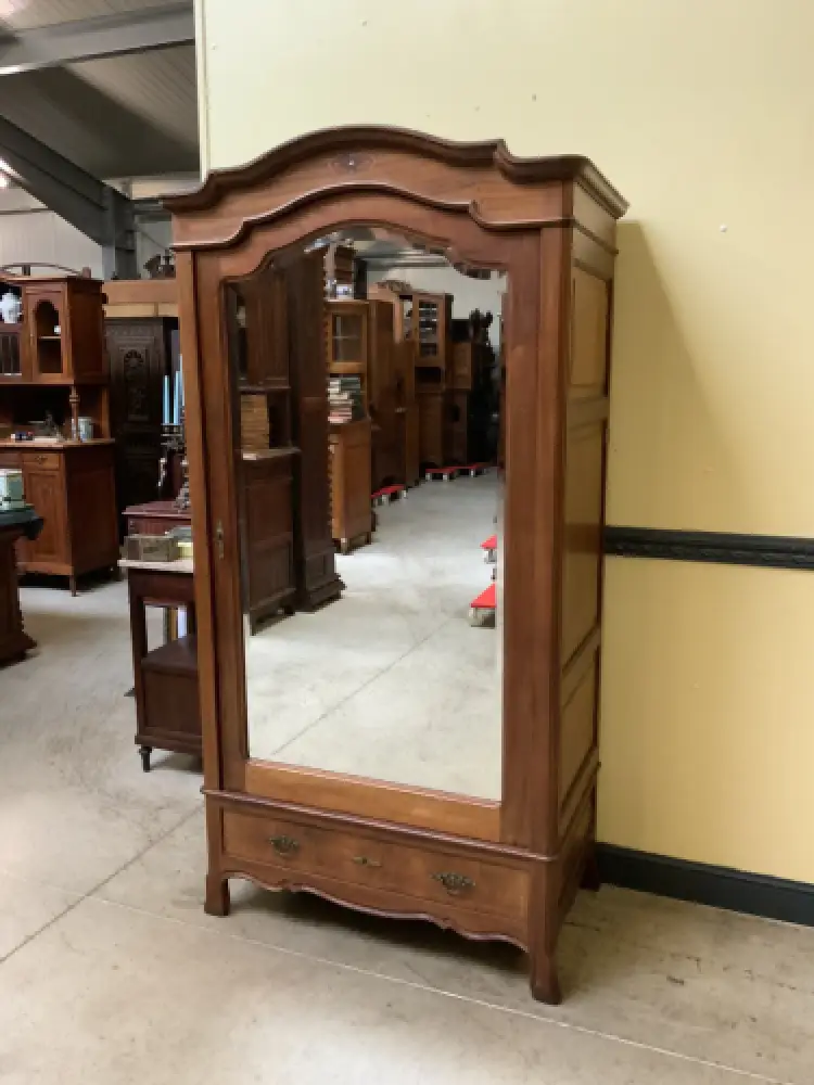 Antiker Jugendstil Wäscheschrank, Intarsien -   Lieferung möglich! 3