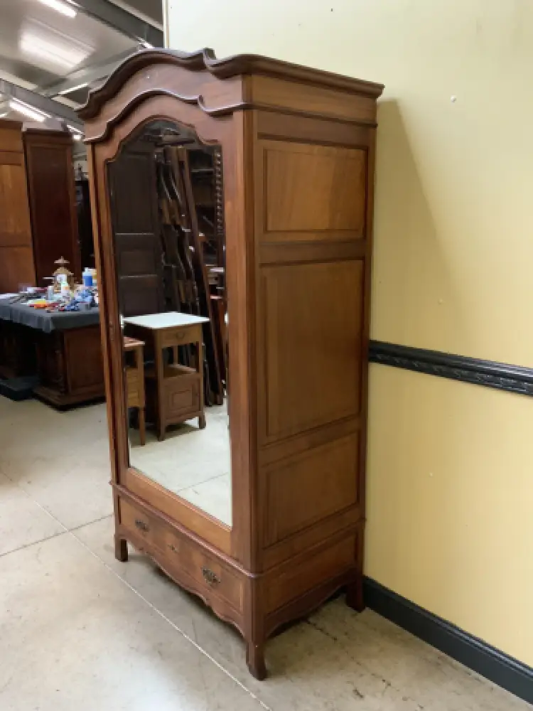 Antiker Jugendstil Wäscheschrank, Intarsien -   Lieferung möglich! 4