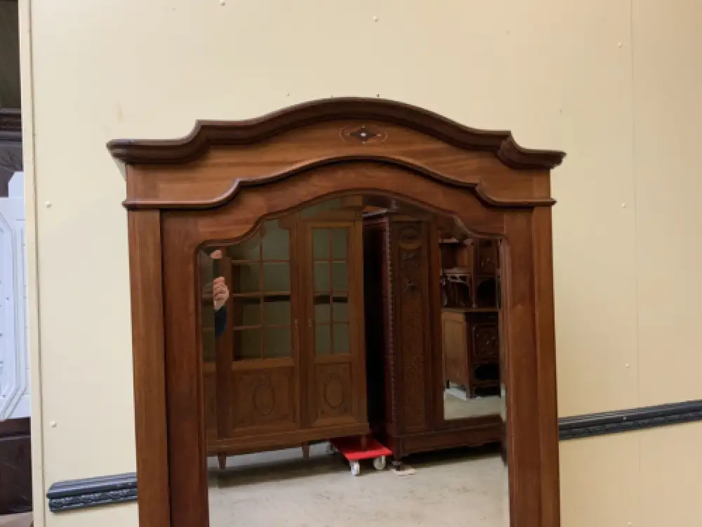 Antiker Jugendstil Wäscheschrank, Intarsien -   Lieferung möglich! 7