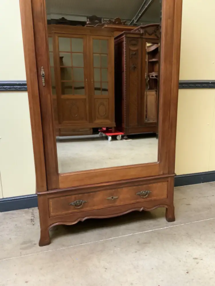 Antiker Jugendstil Wäscheschrank, Intarsien -   Lieferung möglich! 9