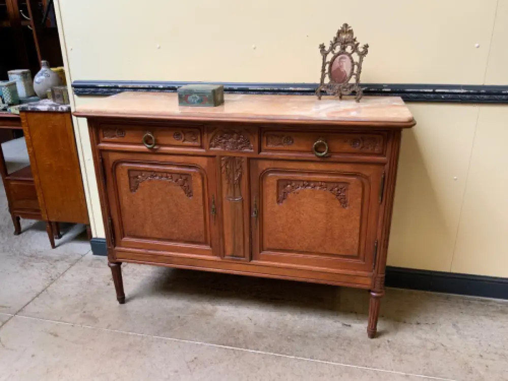 Antike Jugendstil Nußbaum Anrichte, Kommode, Buffet - Lieferung möglich! 1