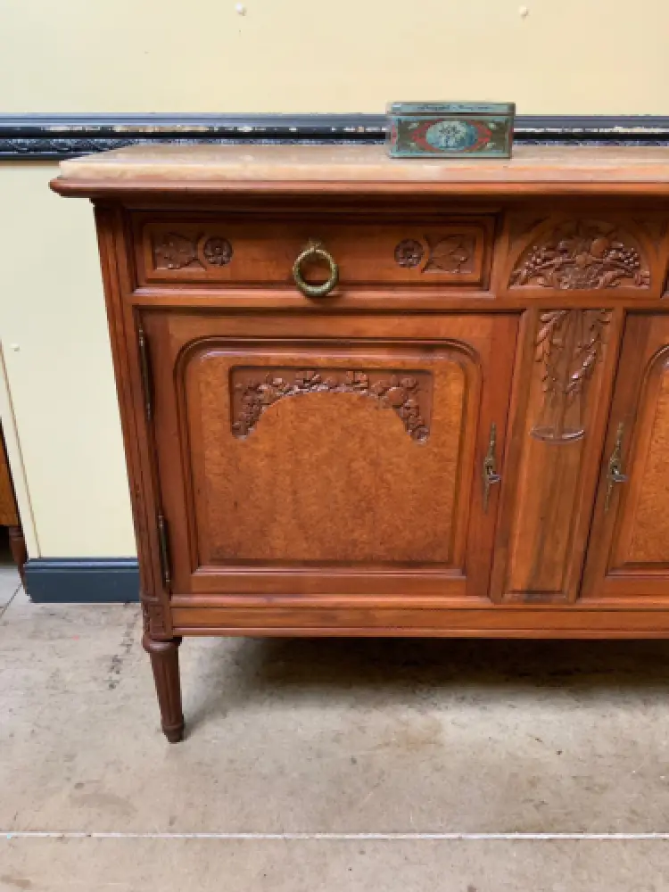 Antike Jugendstil Nußbaum Anrichte, Kommode, Buffet - Lieferung möglich! 12