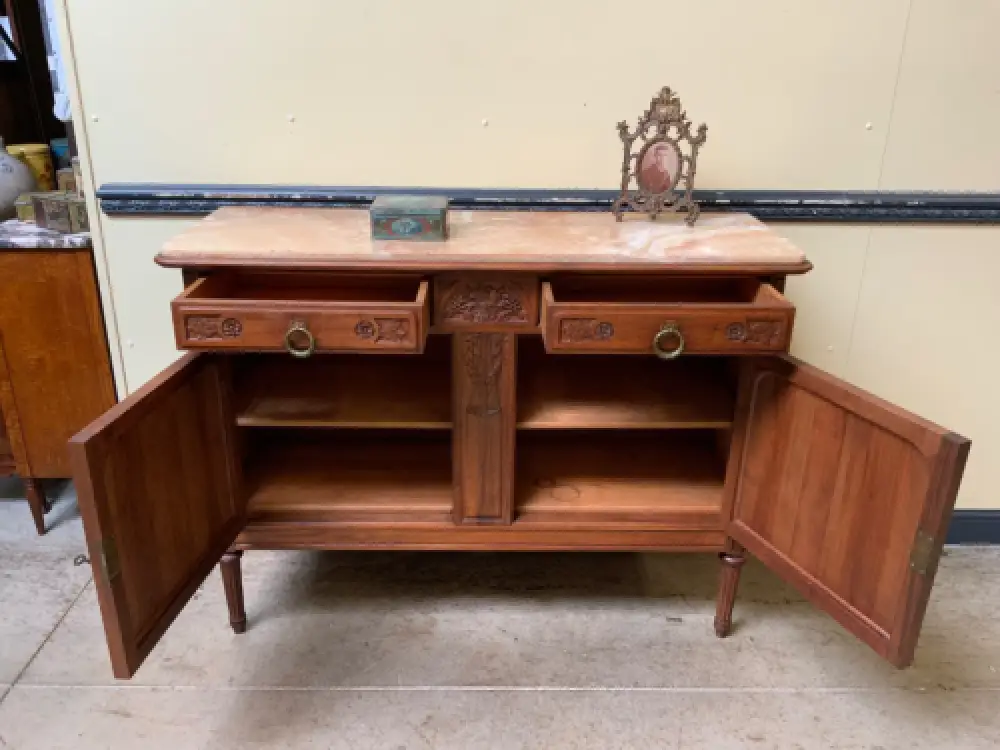 Antike Jugendstil Nußbaum Anrichte, Kommode, Buffet - Lieferung möglich! 15