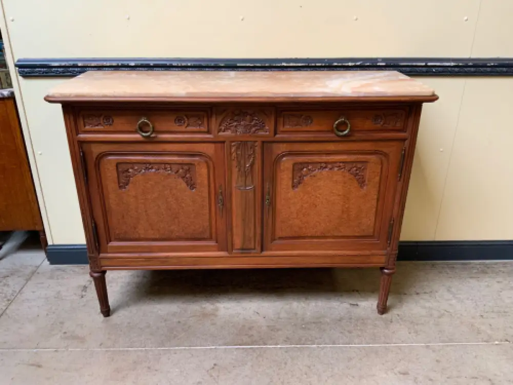 Antike Jugendstil Nußbaum Anrichte, Kommode, Buffet - Lieferung möglich! 16