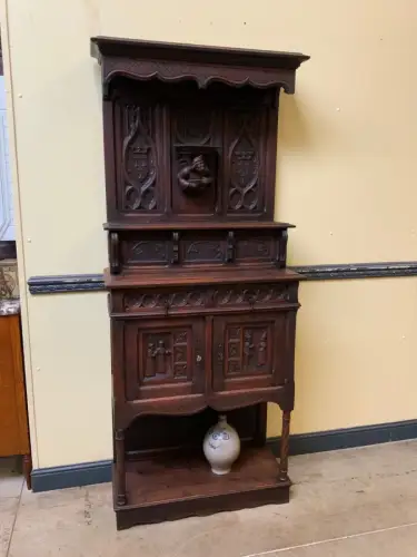 Antik - Vertiko, Anrichte, Buffet - Neogotik - Lieferung möglich!