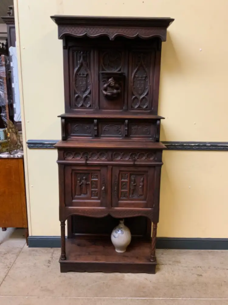 Antik - Vertiko, Anrichte, Buffet - Neogotik - Lieferung möglich! 1