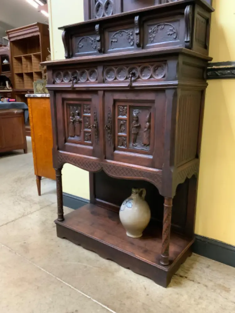 Antik - Vertiko, Anrichte, Buffet - Neogotik - Lieferung möglich! 11