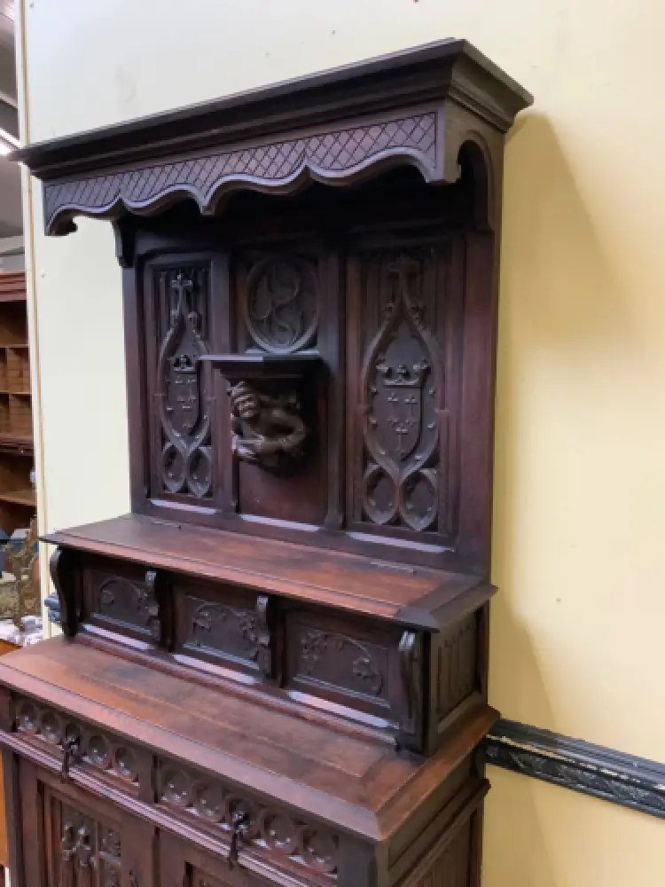 Antik - Vertiko, Anrichte, Buffet - Neogotik - Lieferung möglich! 12