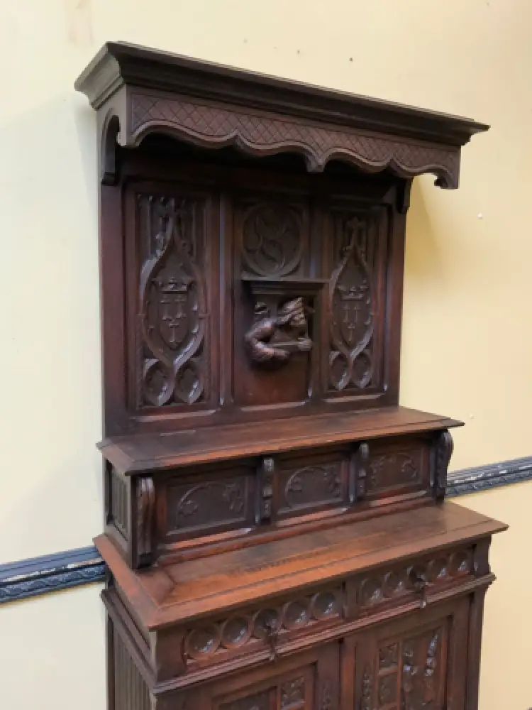 Antik - Vertiko, Anrichte, Buffet - Neogotik - Lieferung möglich! 14