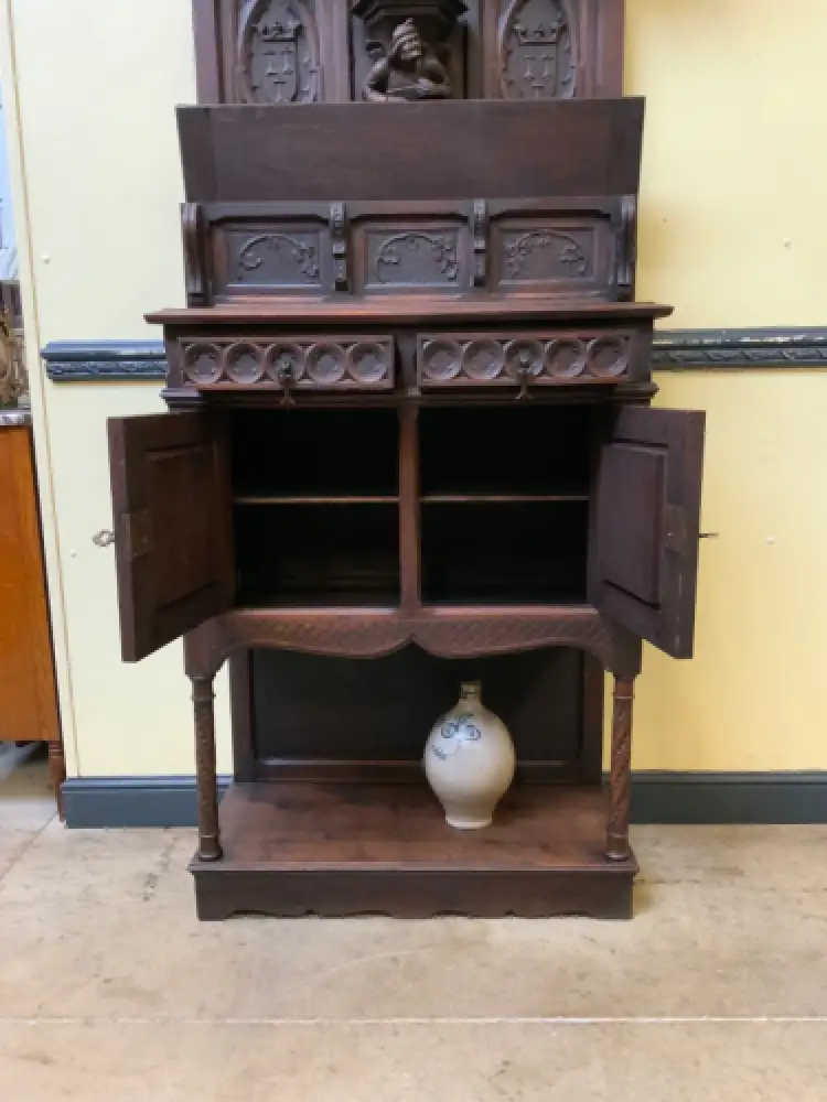 Antik - Vertiko, Anrichte, Buffet - Neogotik - Lieferung möglich! 17