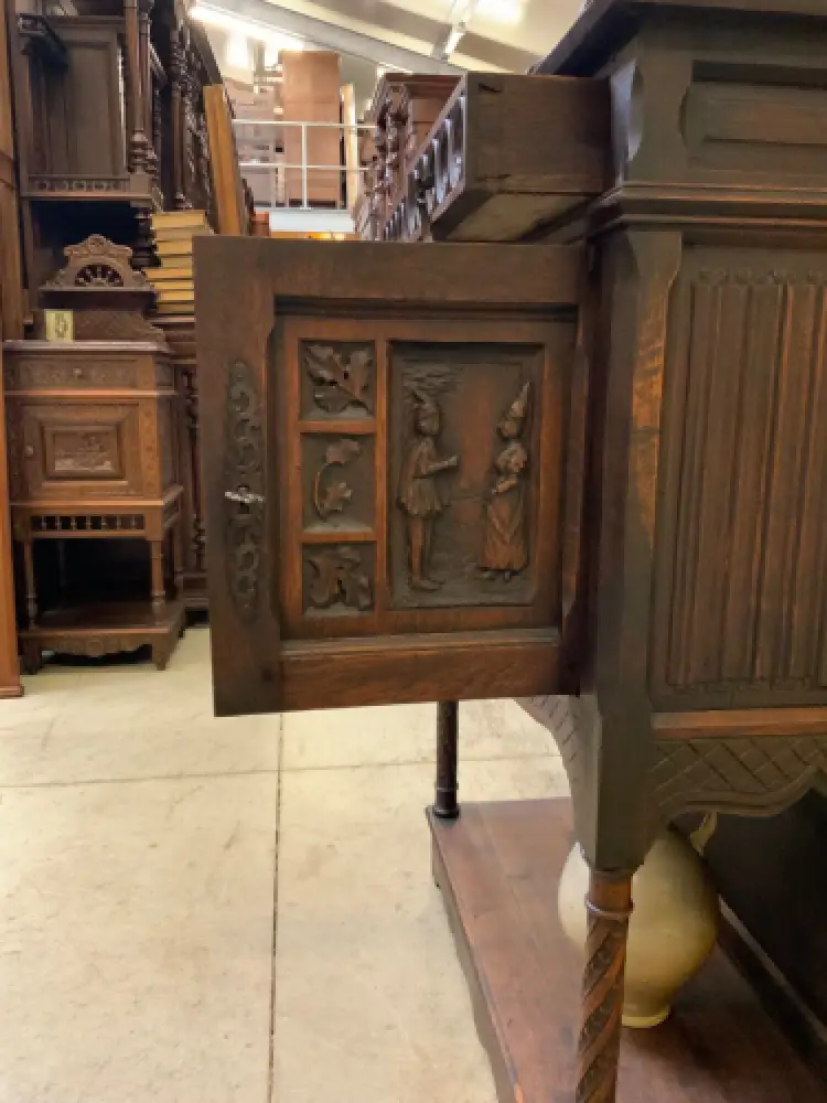 Antik - Vertiko, Anrichte, Buffet - Neogotik - Lieferung möglich! 19