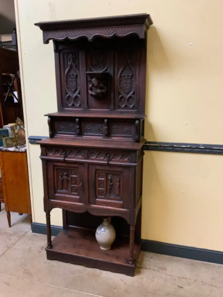 Antik - Vertiko, Anrichte, Buffet - Neogotik - Lieferung möglich! 2