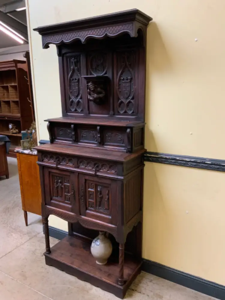 Antik - Vertiko, Anrichte, Buffet - Neogotik - Lieferung möglich! 5