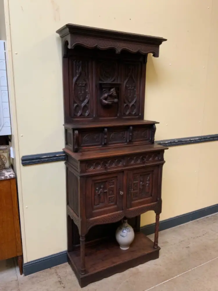 Antik - Vertiko, Anrichte, Buffet - Neogotik - Lieferung möglich! 6