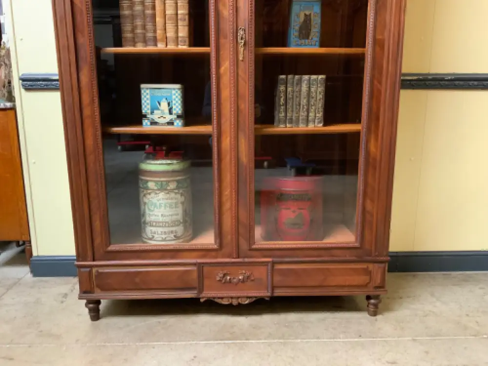 Antiker Jugendstil Geschirrschrank, Vitrine, Bücherschrank - Lieferung möglich! 6